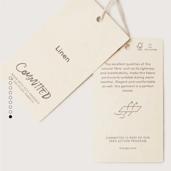 Mango Cut Out Linen Blend Dress - Picture 11 of 11